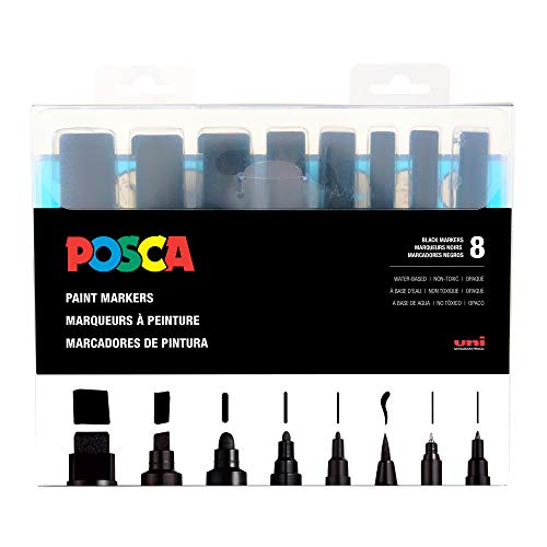 Posca Acrylic Paint Marker, Black