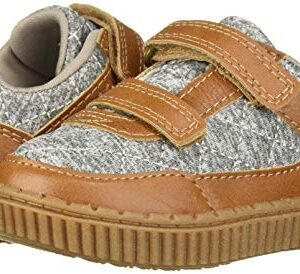 OshKosh B'Gosh Boy's Jasper Sneaker, tan/Grey, 12 M US Little Kid