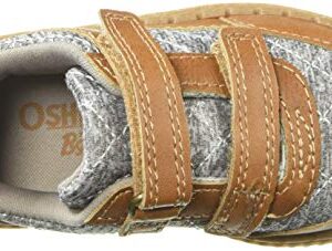 OshKosh B'Gosh Boy's Jasper Sneaker, tan/Grey, 12 M US Little Kid