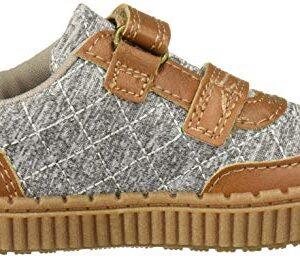 OshKosh B'Gosh Boy's Jasper Sneaker, tan/Grey, 12 M US Little Kid