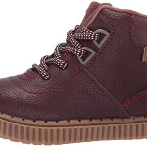 OshKosh B'Gosh Boy's Haskell Ankle Boot, Dark red, 11 M US Little Kid