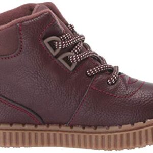 OshKosh B'Gosh Boy's Haskell Ankle Boot, Dark red, 11 M US Little Kid