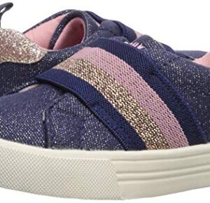 OshKosh B'Gosh Girls' Varsha Sneaker, Navy, 5 M US Toddler