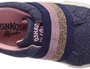 OshKosh B'Gosh Girls' Varsha Sneaker, Navy, 5 M US Toddler