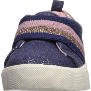 OshKosh B'Gosh Girls' Varsha Sneaker, Navy, 5 M US Toddler