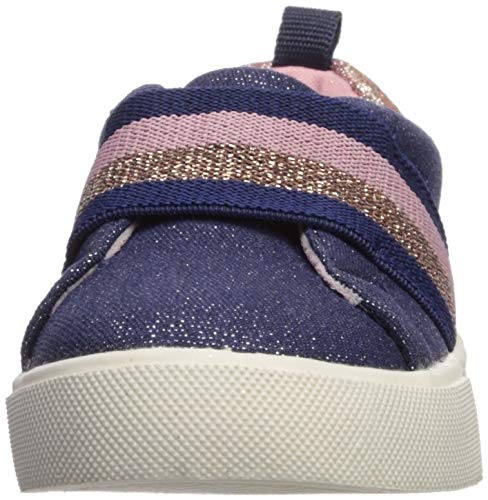 OshKosh B'Gosh Girls' Varsha Sneaker, Navy, 5 M US Toddler