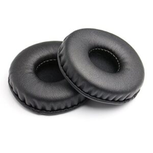 replacement earpads leather ear cushions spare ear pads kit fit for most headphone models: akg,hifiman,ath,philips,fostex,sony,beats by dr. dre and more universal diameter 70mm(1pair black)