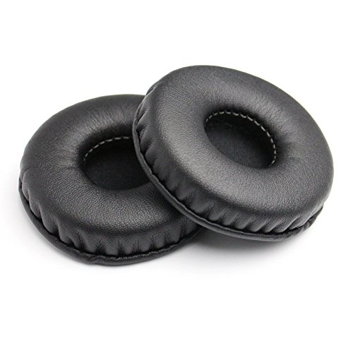 Replacement Earpads Leather Ear Cushions Spare Ear Pads Kit fit for Most Headphone Models: AKG,HifiMan,ATH,Philips,Fostex,Sony,Beats by Dr. Dre and More Universal Diameter 70MM(1Pair Black)