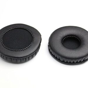 Replacement Earpads Leather Ear Cushions Spare Ear Pads Kit fit for Most Headphone Models: AKG,HifiMan,ATH,Philips,Fostex,Sony,Beats by Dr. Dre and More Universal Diameter 70MM(1Pair Black)