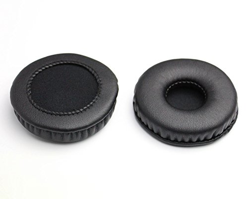 Replacement Earpads Leather Ear Cushions Spare Ear Pads Kit fit for Most Headphone Models: AKG,HifiMan,ATH,Philips,Fostex,Sony,Beats by Dr. Dre and More Universal Diameter 70MM(1Pair Black)