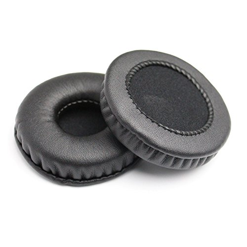 Replacement Earpads Leather Ear Cushions Spare Ear Pads Kit fit for Most Headphone Models: AKG,HifiMan,ATH,Philips,Fostex,Sony,Beats by Dr. Dre and More Universal Diameter 70MM(1Pair Black)