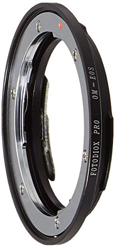 Fotodiox Pro Lens Mount Adapter Compatible with Olympus Zuiko (OM) 35mm SLR Lens to Canon EOS (EF, EF-S) Mount D/SLR Camera Body - with Gen10 Focus Confirmation Chip