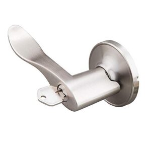 EZ-FLO 57854 Reversible Wave Entry Door Lever Lockset, Satin Nickel