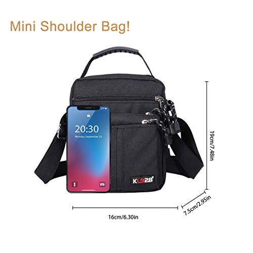 KL928 Men's Messenger Bag - Crossbody Shoulder Bags Travel Bag Man Purse Casual Sling Pack for Work Business