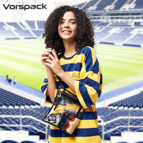 Vorspack Clear Bag Stadium Approved - TPU Clear Purse Clear Crossbody Bag for Women Clear Bags for Concert