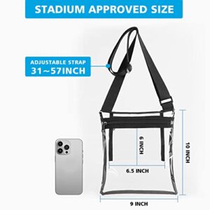 Vorspack Clear Bag Stadium Approved - TPU Clear Purse Clear Crossbody Bag for Women Clear Bags for Concert