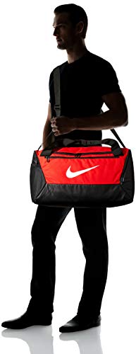 NIKE Brasilia Small Duffel - 9.0, University Red/Black/White