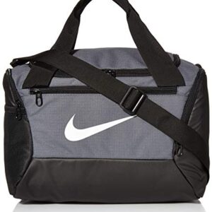 NIKE Brasilia X-Small Duffel - 9.0, Flint Grey/Black/White