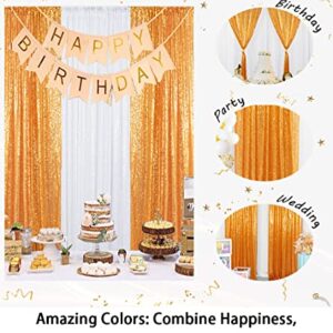 Sequin Curtains 2 Panels 2FTx8FT Gold Glitter Backdrop Gold Sequin Photo Backdrop Wedding Pics Backdrop Y1121