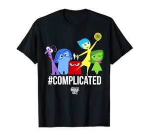 disney inside out complicated emotions graphic t-shirt t-shirt