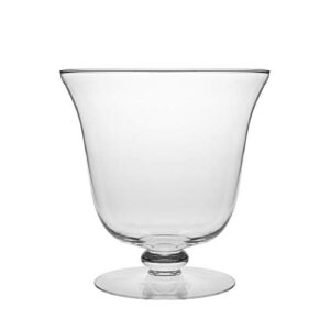 barski - european quality - handmade thick glass - footed - centerpiece bowl - fruit bowl - punch bowl - 210 oz. - 10.25" diameter - made in europe