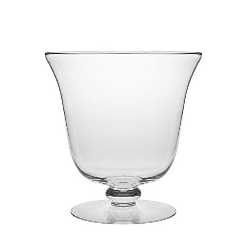 Barski - European Quality - Handmade Thick Glass - Footed - Centerpiece Bowl - Fruit Bowl - Punch Bowl - 210 oz. - 10.25" Diameter - Made in Europe