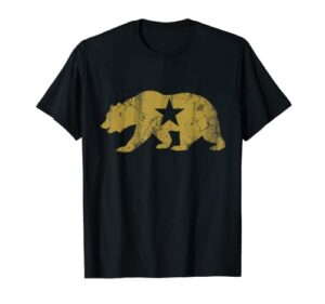 california golden state bear vintage distressed graphic t-shirt