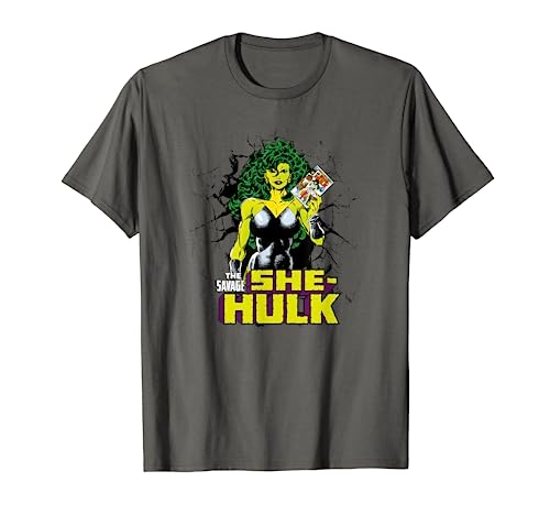 Marvel She-Hulk The Savage Vintage Comic Breakthrough T-Shirt