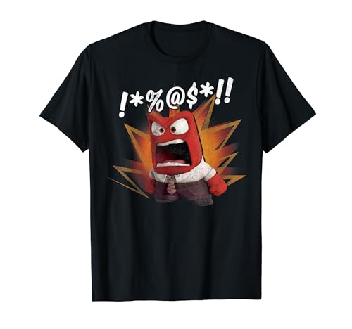 Disney Inside Out Anger Symbols Graphic T-Shirt T-Shirt