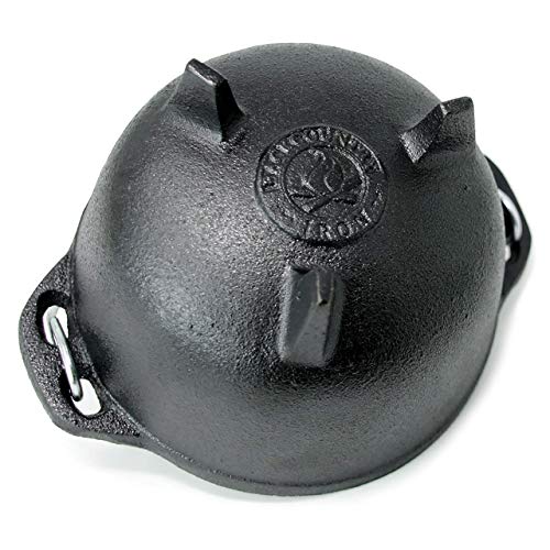 Backcountry Iron 4.75 inch Cauldron Cast Iron Country Kettle for Wicca and Witchcraft