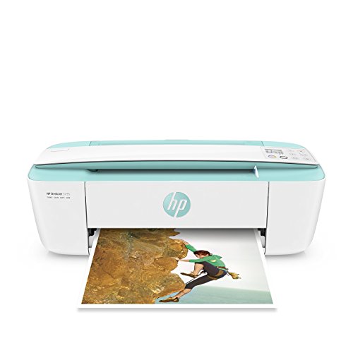 HP DeskJet 3755 Compact All-in-One Wireless Scanner Printer Copier with Wifi Printing, HP Instant Ink, Use for Home and Office Printing, 3 in 1, Built-in Wifi Printers - Seagrass Accent (Renewed)