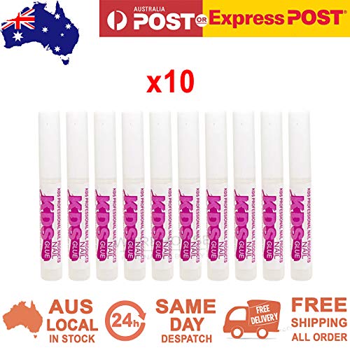 KDS Nail Glue for Professional Fake Nail Art & Design 10pcs Nail Tip Extension Glue