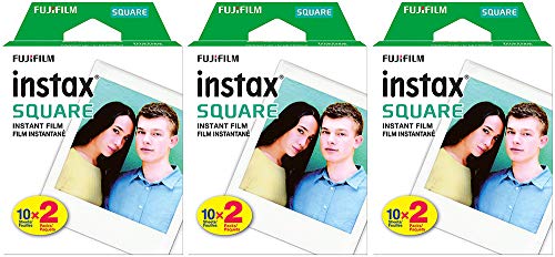 Fujifilm Square Twin Pack Film, 20 Exposures (3 Boxes)