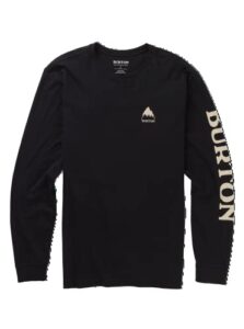 burton mens elite long sleeve, true black new, large