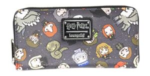 loungefly harry potter chibi character print wallet