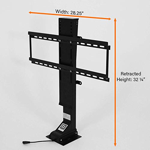 Touchstone Valueline Smart Motorized TV Lift-for 32-70" TVs-RF & Wired Remote-39 Height Travel-165lb Capacity-Height Memory-Flat Lid Mount-5yr Warranty-Alexa®/WiFi Enabled-30004