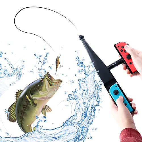 Fishing Rod for Nintendo Switch, Fishing Game Accessories Compatible with Nintendo Switch Legendary Fishing - Nintendo Switch Standard Edition and Bass Pro Shops: The Strike Championship Edition