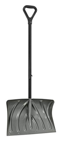 Suncast 20" Combination Snow Shovel/Pusher, Grey/Black