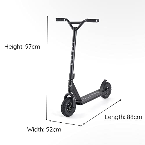 Osprey Dirt Scooter | for Adults and Beginners Bicycle with Chunky Road Tyre Off Road All Terrain Pneumatic Trail Tires and Aluminium Deck, Multiple Colours