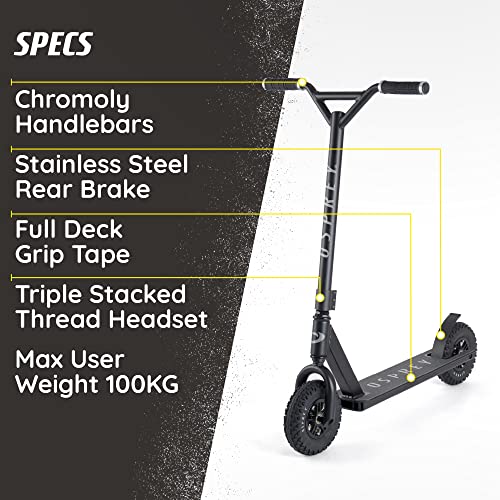 Osprey Dirt Scooter | for Adults and Beginners Bicycle with Chunky Road Tyre Off Road All Terrain Pneumatic Trail Tires and Aluminium Deck, Multiple Colours