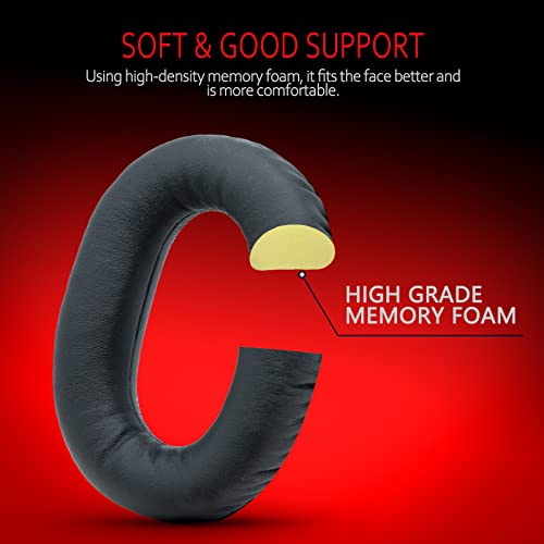 Krone Kalpasmos Replacement Ear Pads for Sony MDR-RF995R, Compatible with Sony WHRF400R WH-RF400R MDR-RF995RK MDR-RF895RK Headphone, Soft Leather Foam Ear Cushions for Sony Headphone