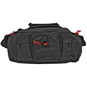 Grey Ghost Gear Range Bag, Black with Red Zipper Pulls, Range Bag