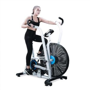 xterra fitness air650 air bike pro industrial grade chain drive system with fully adjustable design and padded seat for full body workout