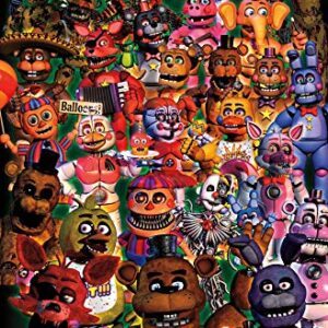 Trends International Five Nights at Freddy's - Ultimate Group Wall Poster, 22.375" x 34", Unframed Version