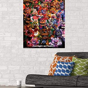 Trends International Five Nights at Freddy's - Ultimate Group Wall Poster, 22.375" x 34", Unframed Version