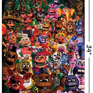 Trends International Five Nights at Freddy's - Ultimate Group Wall Poster, 22.375" x 34", Unframed Version