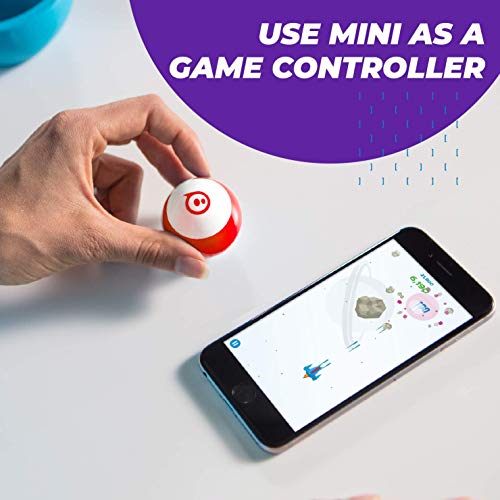 Sphero Mini (Red) App-Enabled Programmable Robot Ball - STEM Educational Toy for Kids Ages 8 & Up - Drive, Game & Code Play & Edu App…