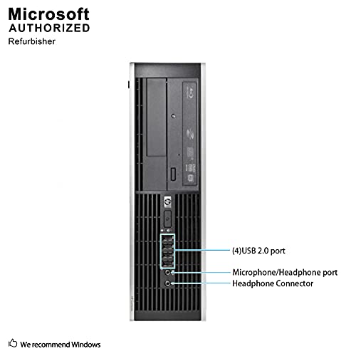 HP Flagship Pro Desktop 2018 Computer, Core I5 Up to 3.6GHz, 8GB, 512GB SSD, WiFi, DVD, DP, VGA, USB 3.0, Windows 10 Pro 64 Bit-Multi Language-English/Spanish/French(CI5) (Renewed)