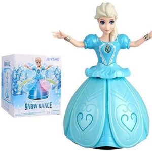 joysae battery-operated princess doll for girls: snow dance, flashing & singing toy (ages 3+)