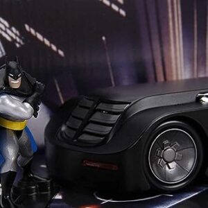 DC Comics 1:24 Batman Animated Series Batmobile Die-cast Car with 2.75" Batman Figure, Toys for Kids and Adults,Black